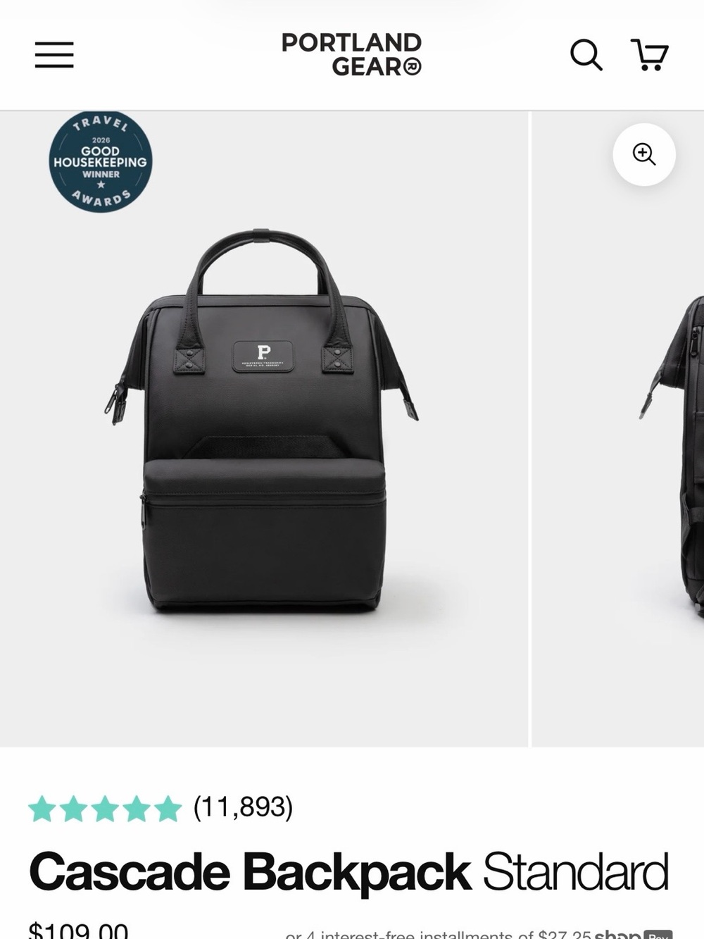Portland Gear Cascade Backpack - Black